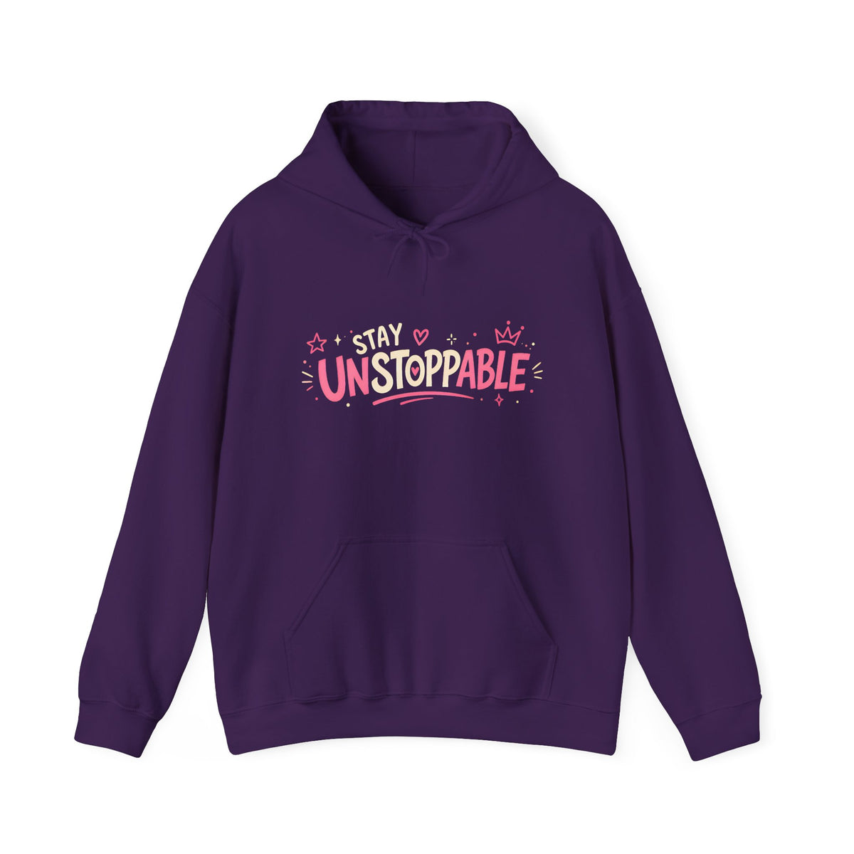 "Stay Unstoppable" Graphic Hoodie - Unisex Heavy Blend Sweatshirt.