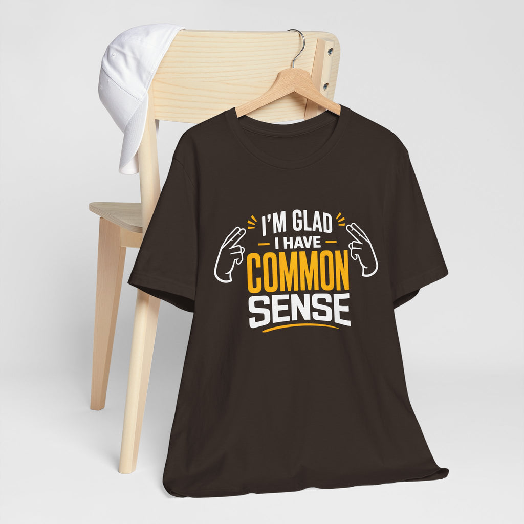 Common Sense & 100% IQ Graphic Tee.