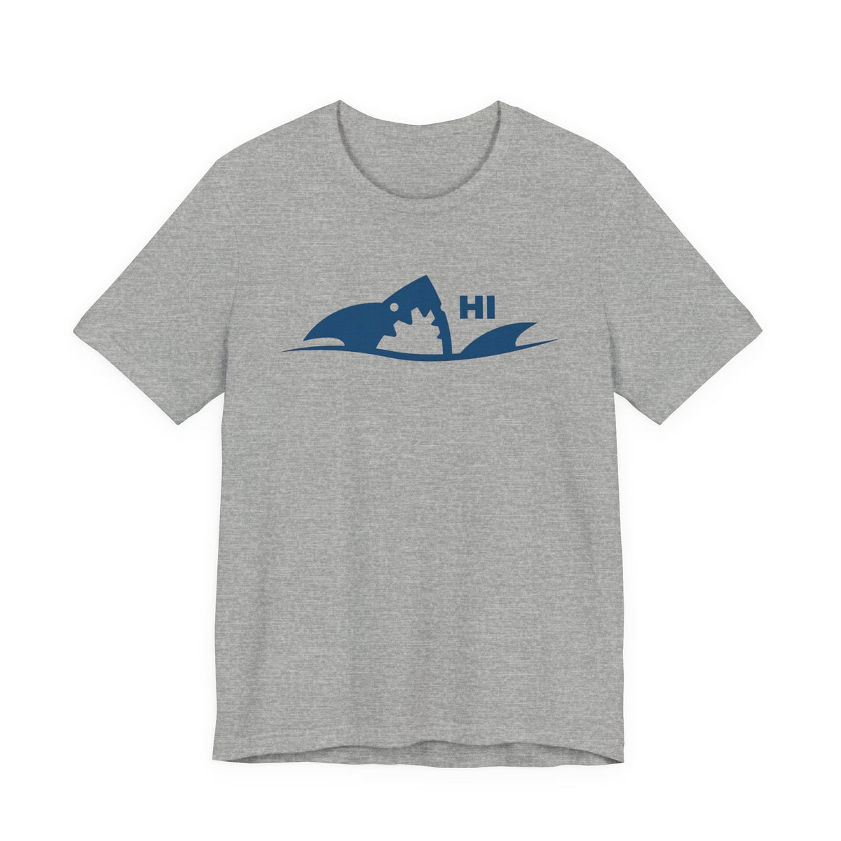 "I Don't Bite" Tribal Shark Graphic T-Shirt.