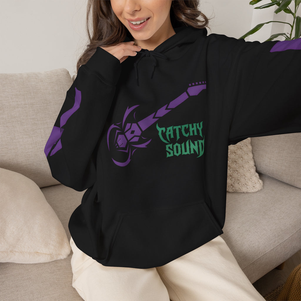 Catchy Sound Electric Guitar Graphic Unisex Hoodie.