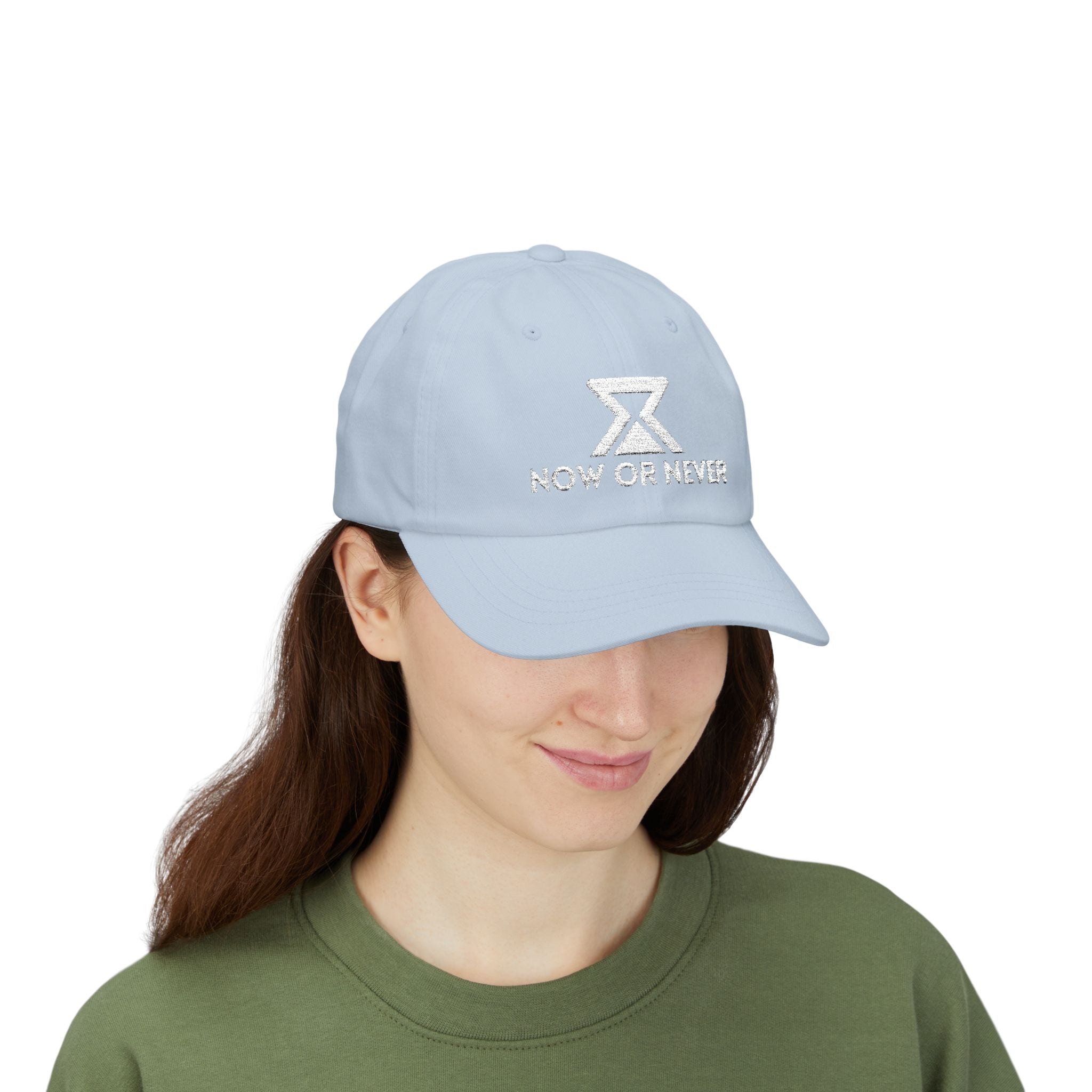 Motivational Hourglass-Style Hat.