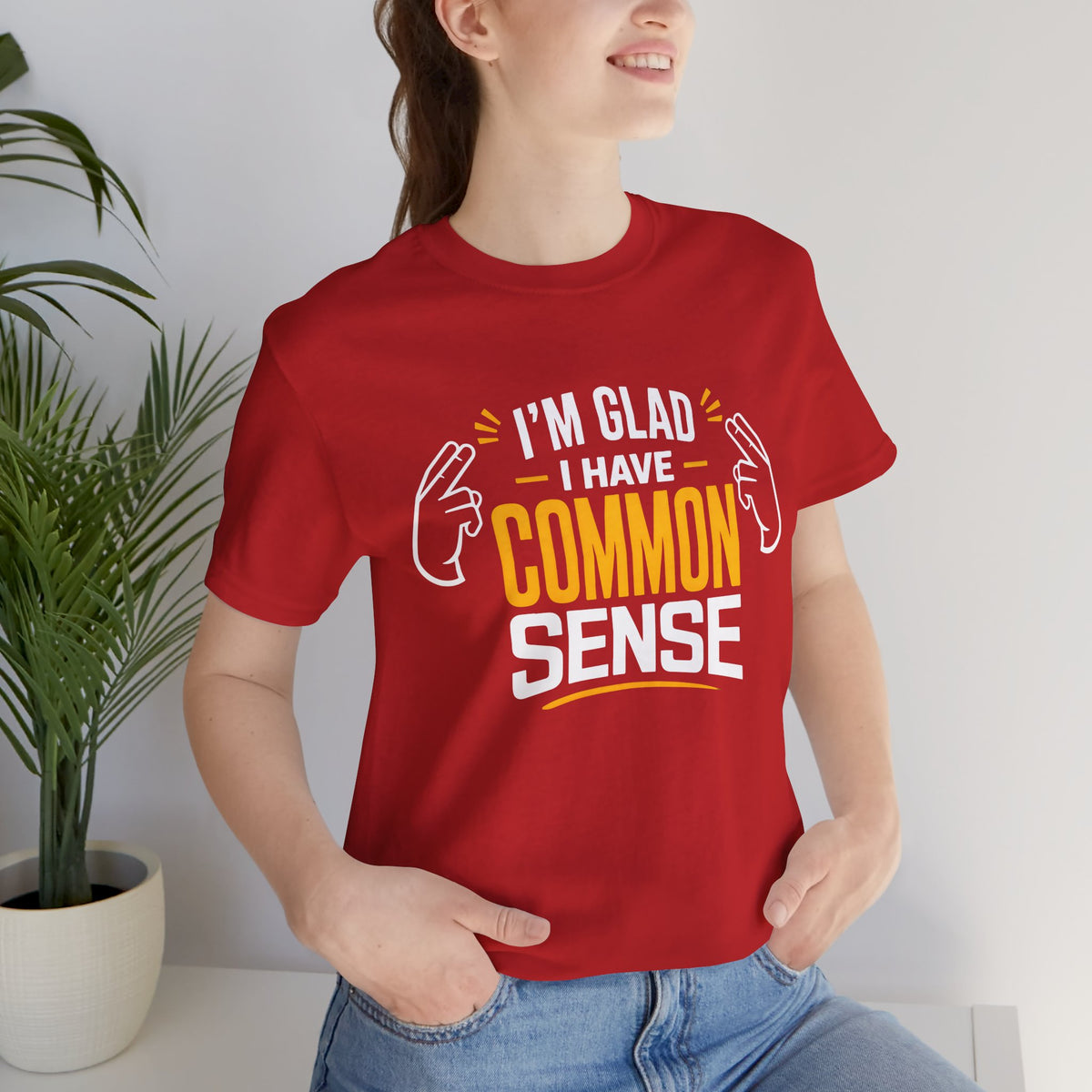 Common Sense & 100% IQ Graphic Tee.