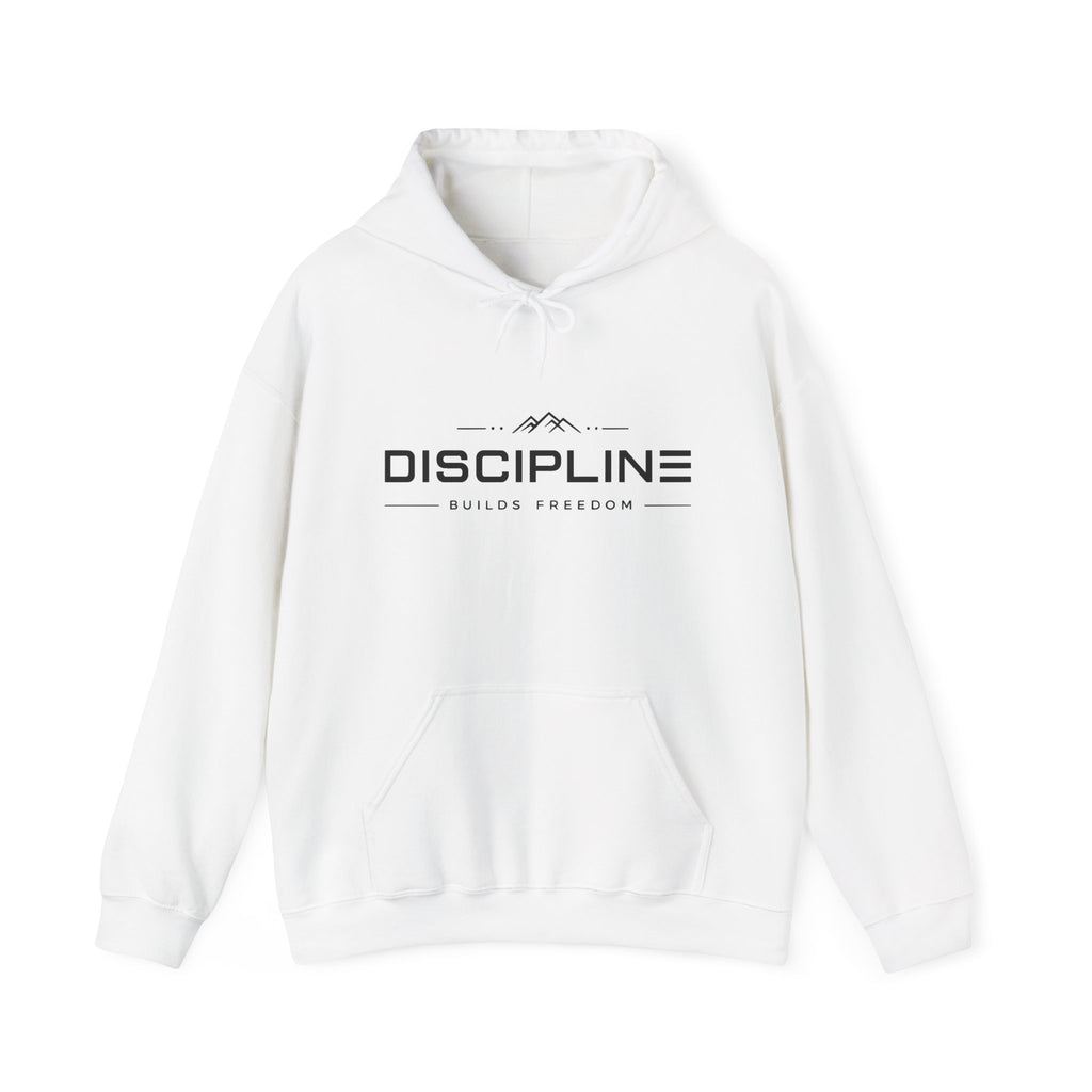 "Discipline Builds Freedom" Hoodie - Unisex Heavyweight Motivational Sweatshirt.