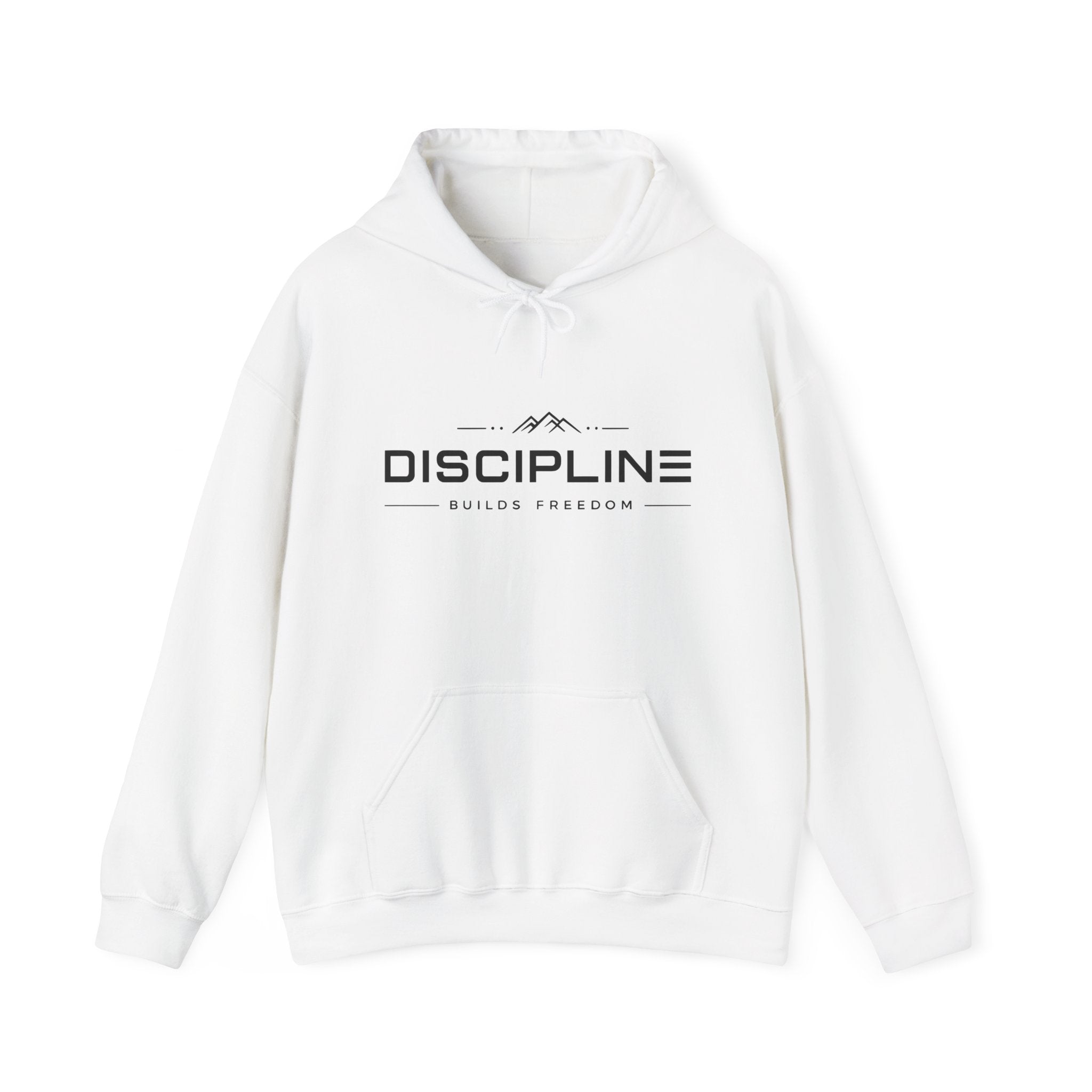 "Discipline Builds Freedom" Hoodie - Unisex Heavyweight Motivational Sweatshirt.