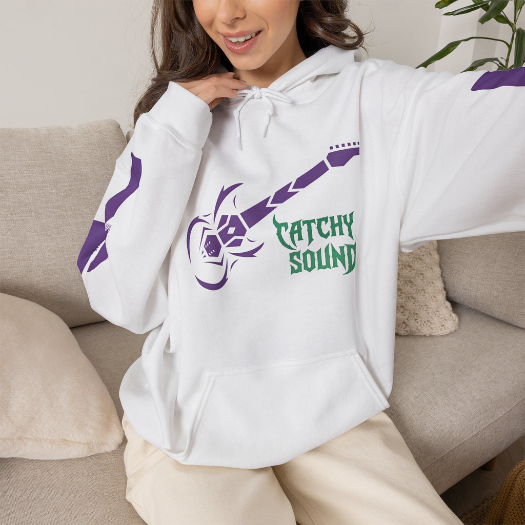 Catchy Sound Electric Guitar Graphic Unisex Hoodie.