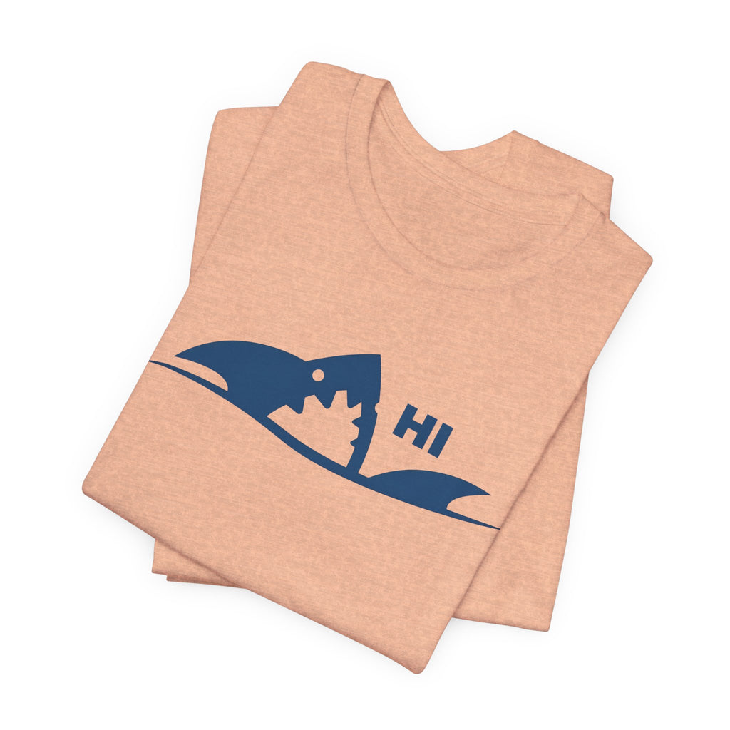"I Don't Bite" Tribal Shark Graphic T-Shirt.