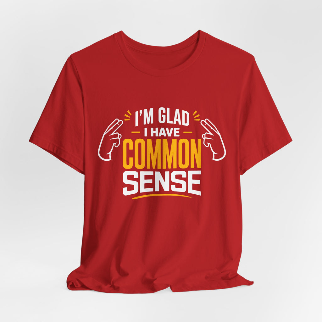 Common Sense & 100% IQ Graphic Tee.