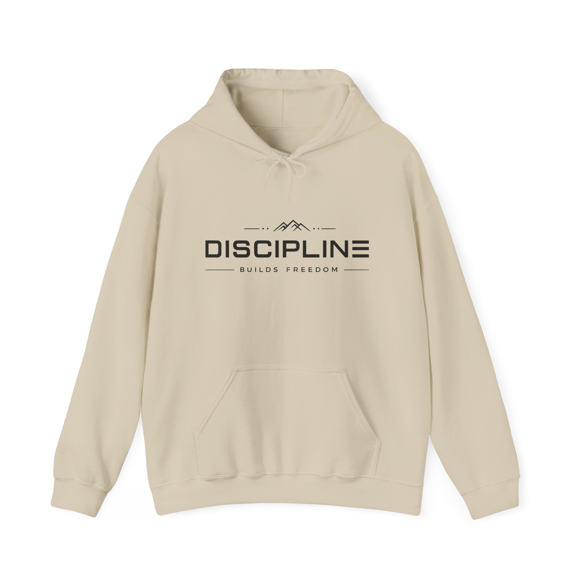 "Discipline Builds Freedom" Hoodie - Unisex Heavyweight Motivational Sweatshirt.