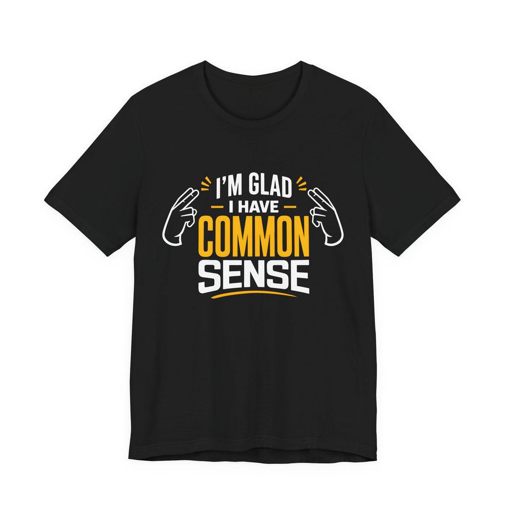 Common Sense & 100% IQ Graphic Tee.