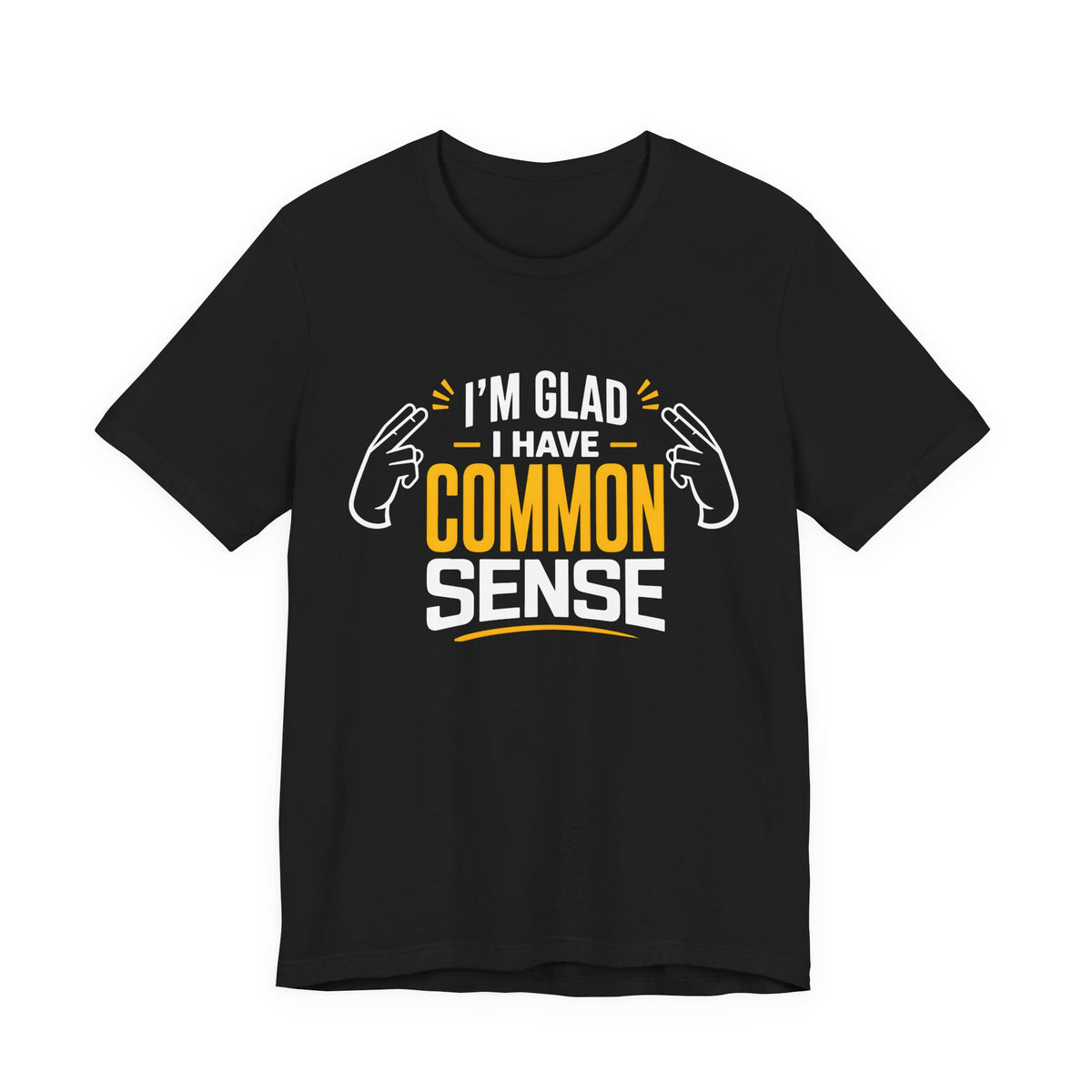 Common Sense & 100% IQ Graphic Tee.