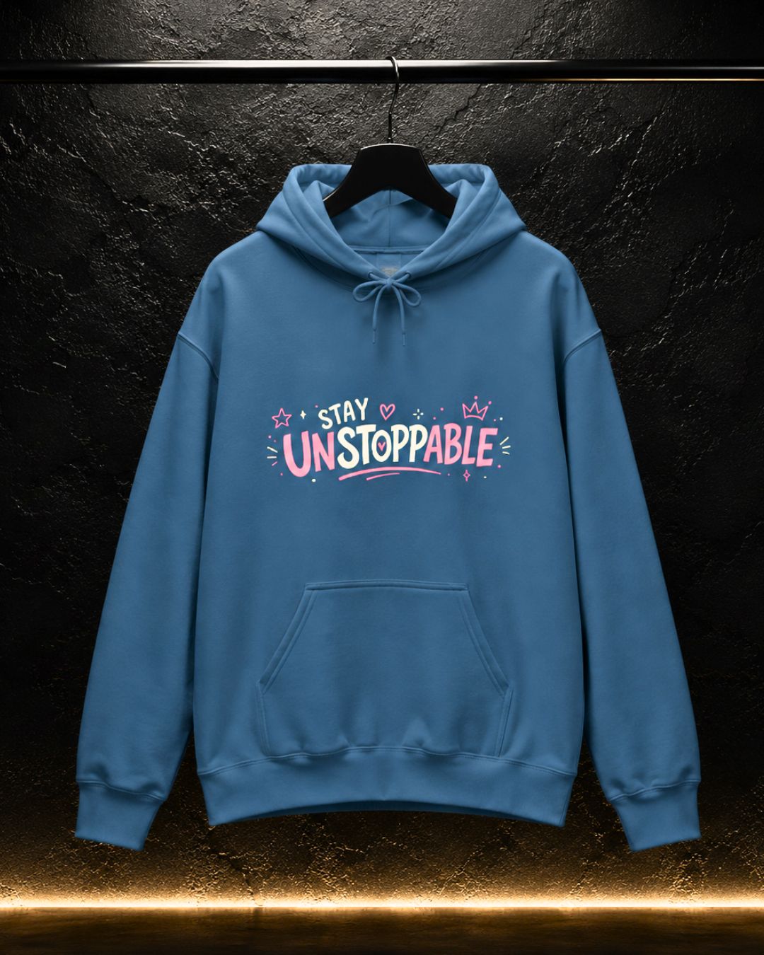 "Stay Unstoppable" Graphic Hoodie - Unisex Heavy Blend Sweatshirt.