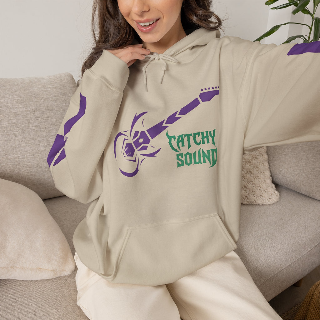 Catchy Sound Electric Guitar Graphic Unisex Hoodie.