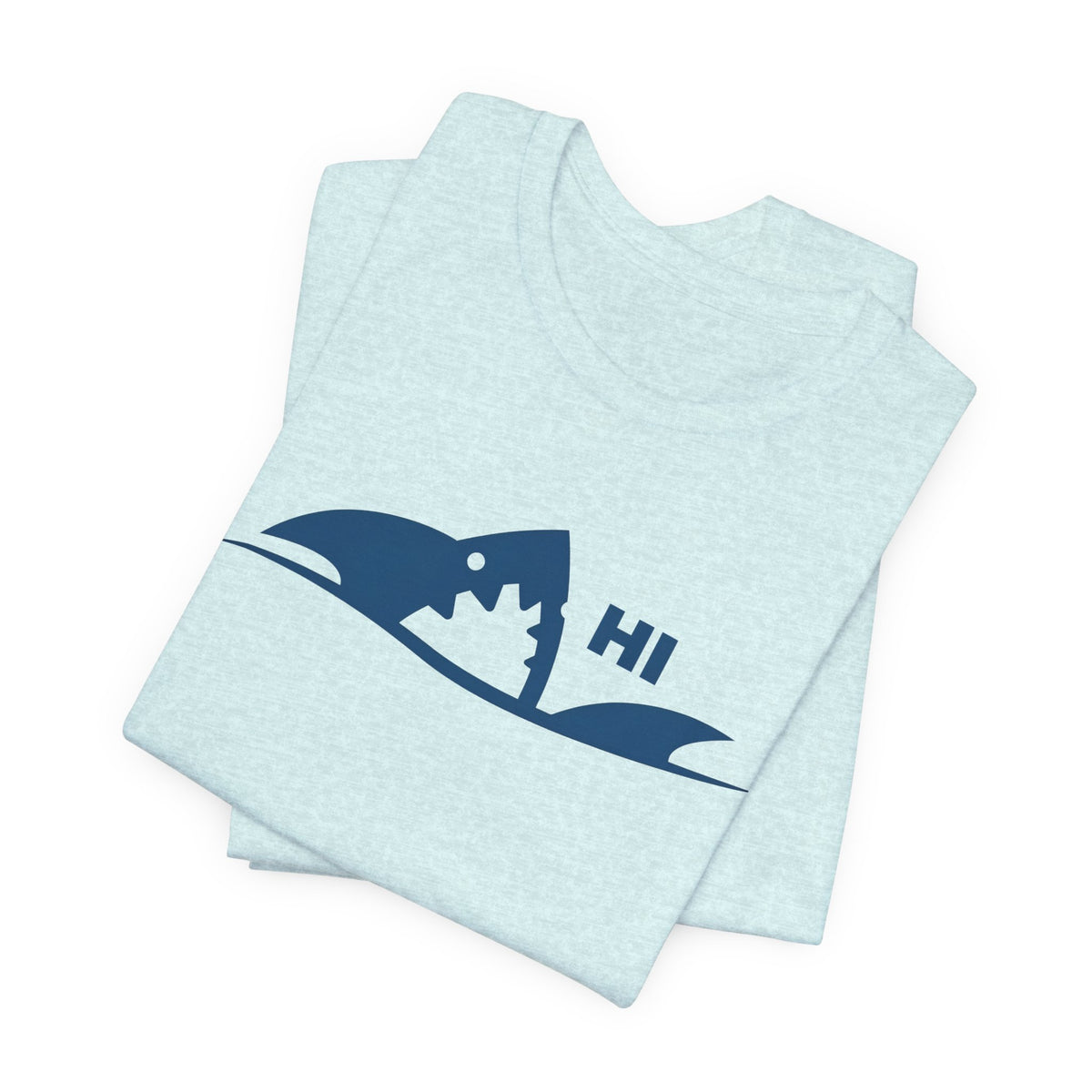 "I Don't Bite" Tribal Shark Graphic T-Shirt.