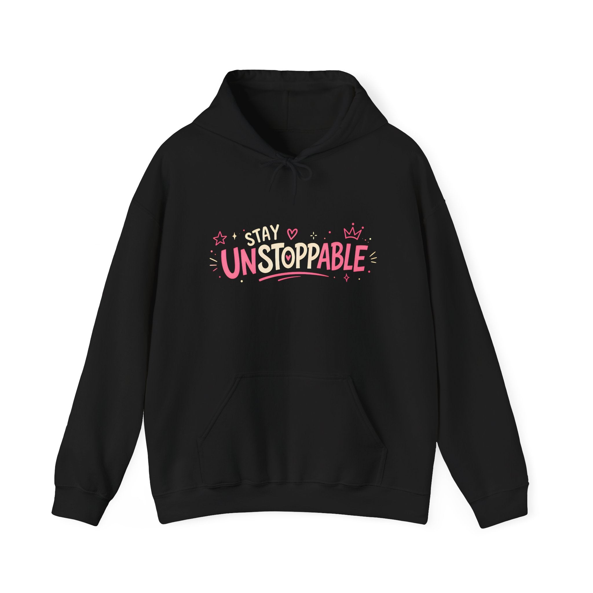 "Stay Unstoppable" Graphic Hoodie - Unisex Heavy Blend Sweatshirt.