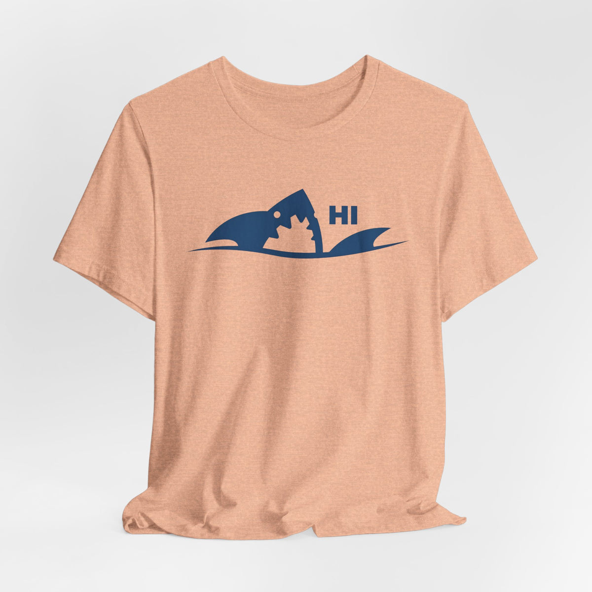 "I Don't Bite" Tribal Shark Graphic T-Shirt.