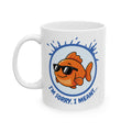 Cool Goldfish "Glu Glu Glu" Ceramic Mug (11oz, 15oz).