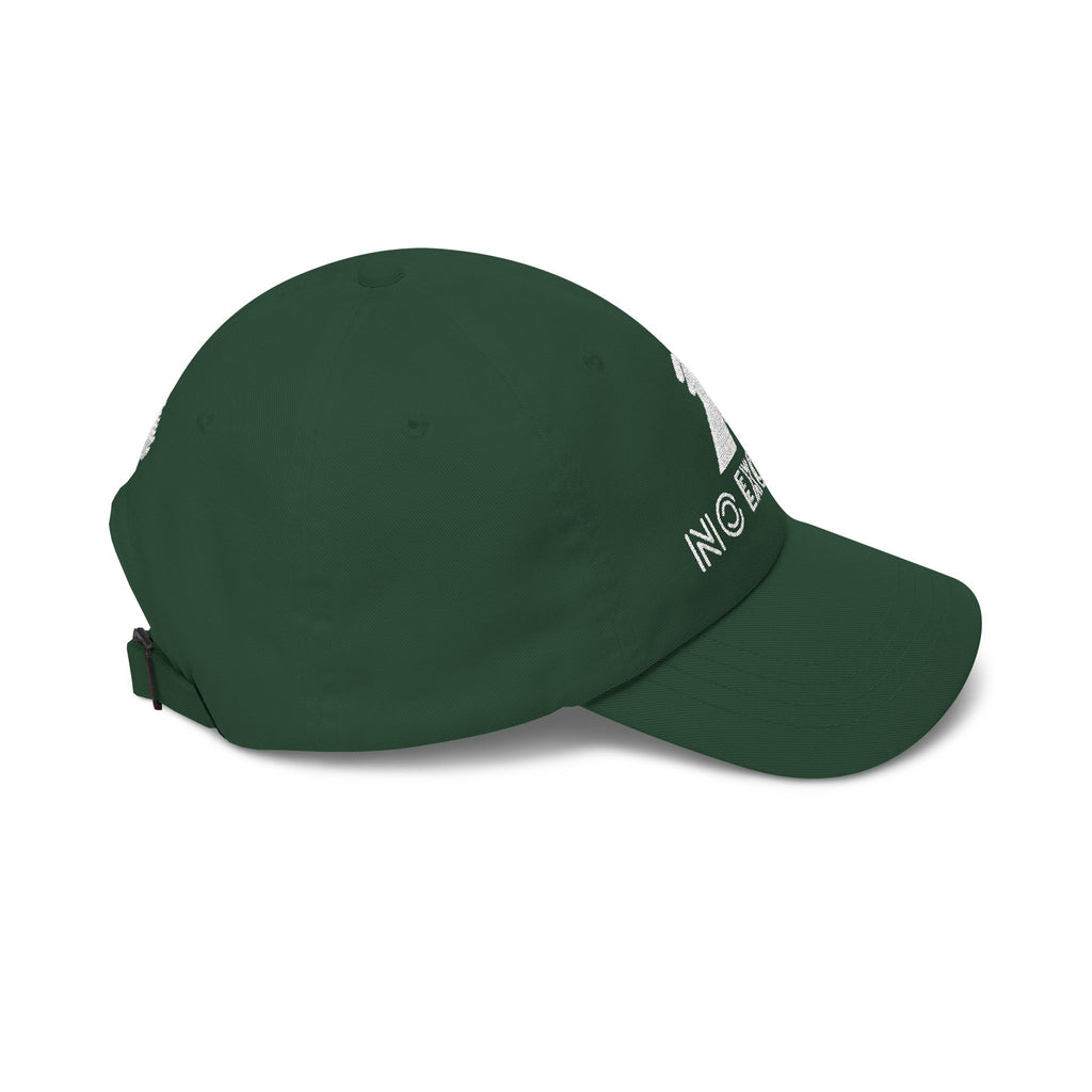 Motivational Fitness Hat with Dumbbell Graphic.
