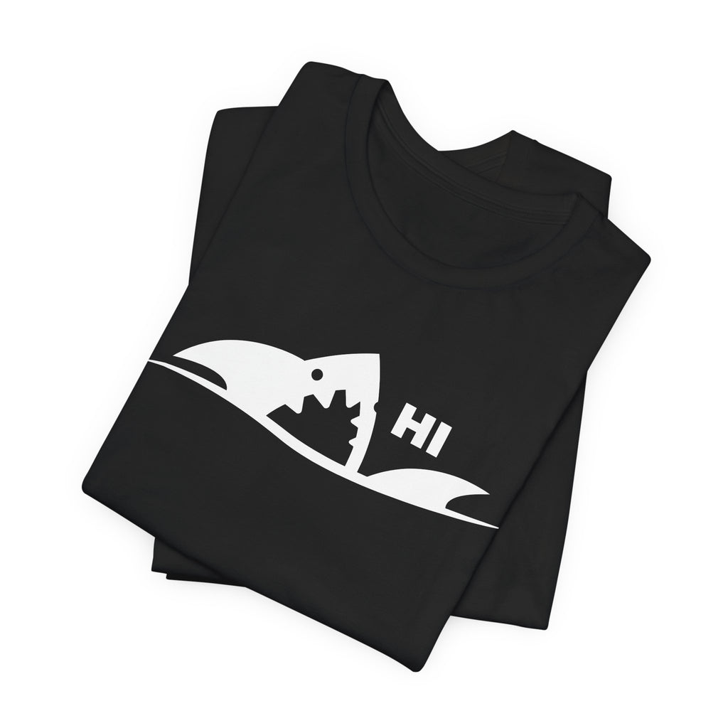 "I Don't Bite" Tribal Shark Graphic T-Shirt.