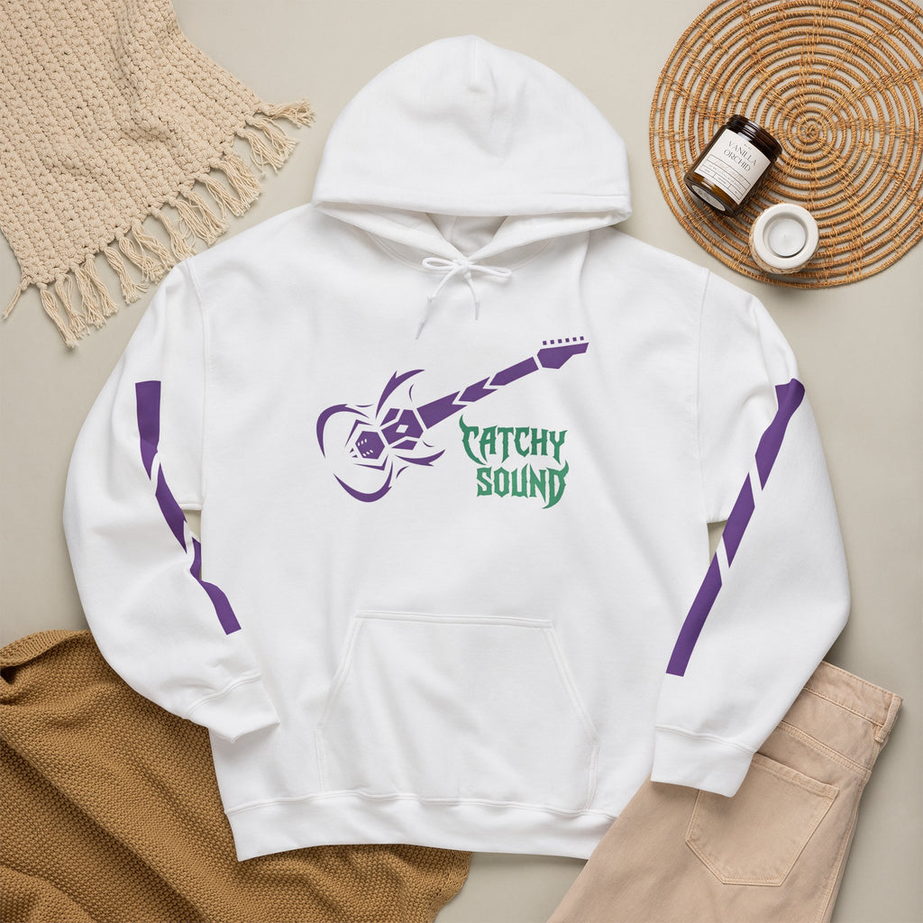 Catchy Sound Electric Guitar Graphic Unisex Hoodie.