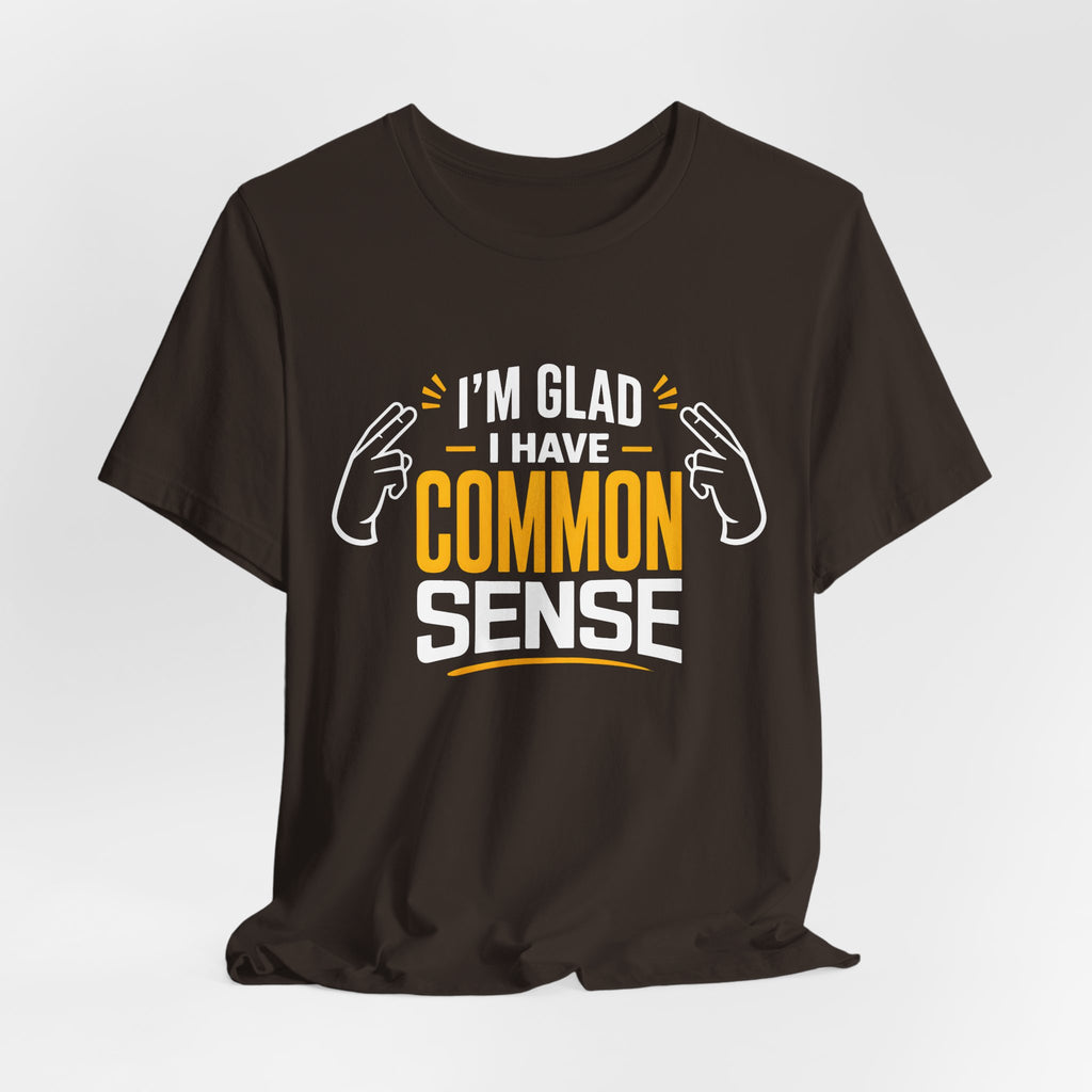Common Sense & 100% IQ Graphic Tee.