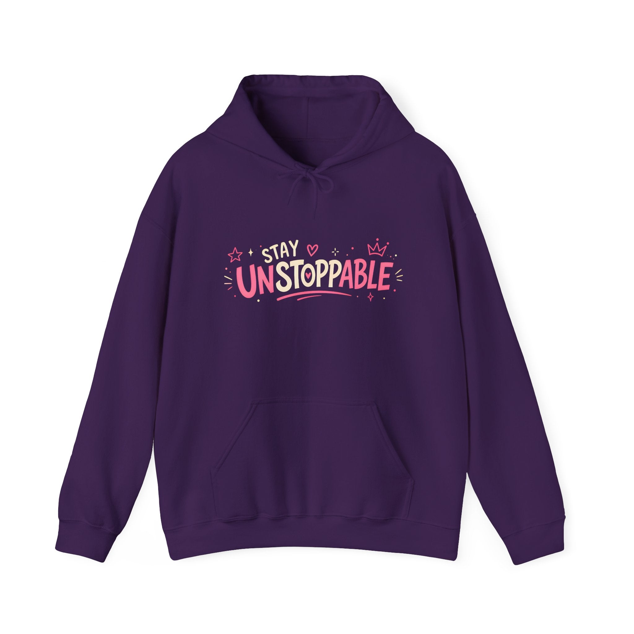 "Stay Unstoppable" Graphic Hoodie - Unisex Heavy Blend Sweatshirt.