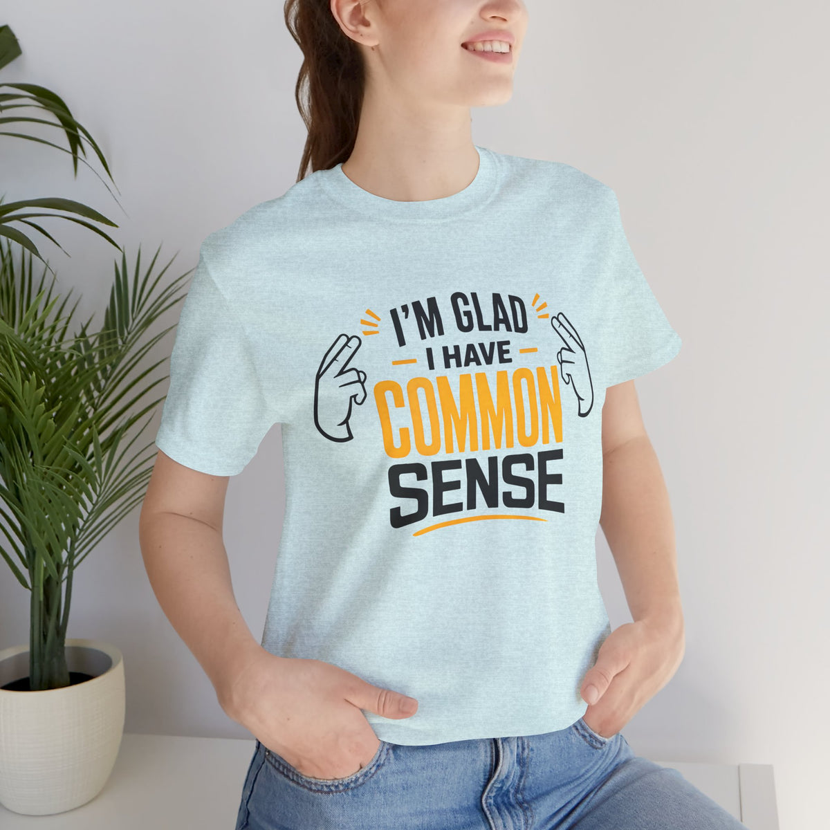 Common Sense & 100% IQ Graphic Tee.