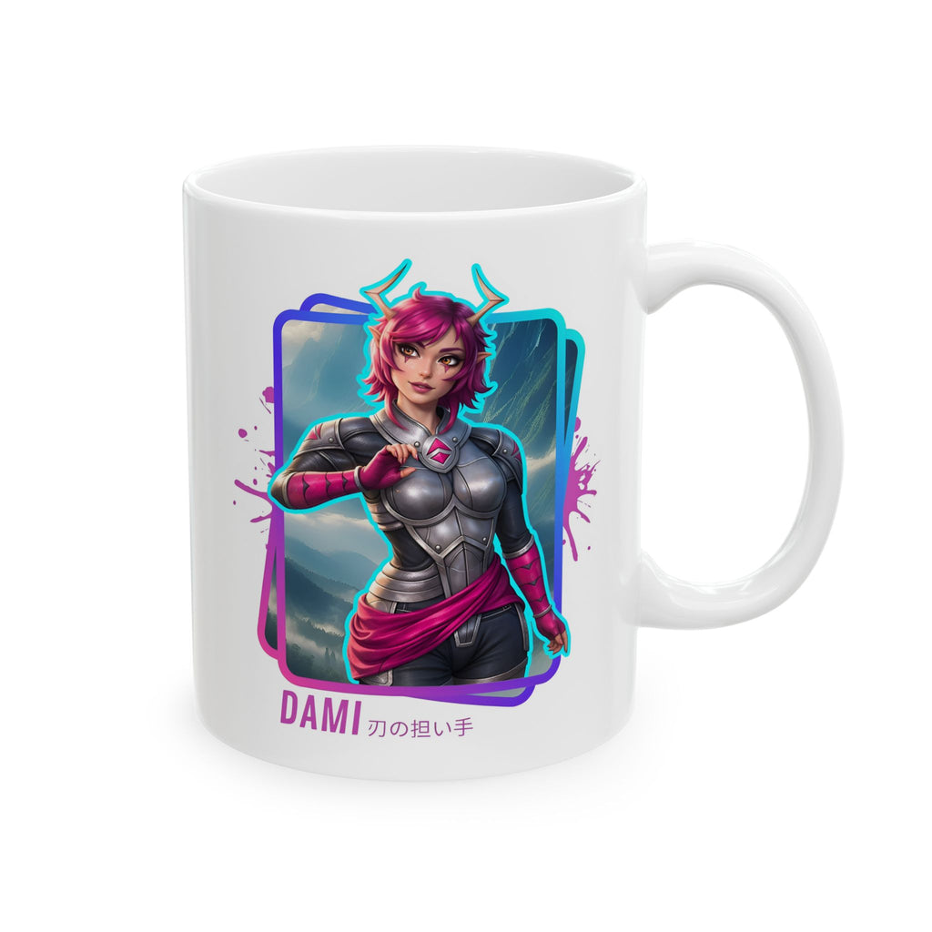 Taza de cerámica con ilustración original (325 ml, 444 ml).