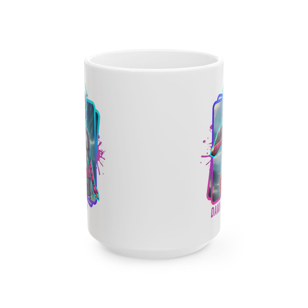 DAMI - Medieval Character Design Ceramic Mug (11oz, 15oz).