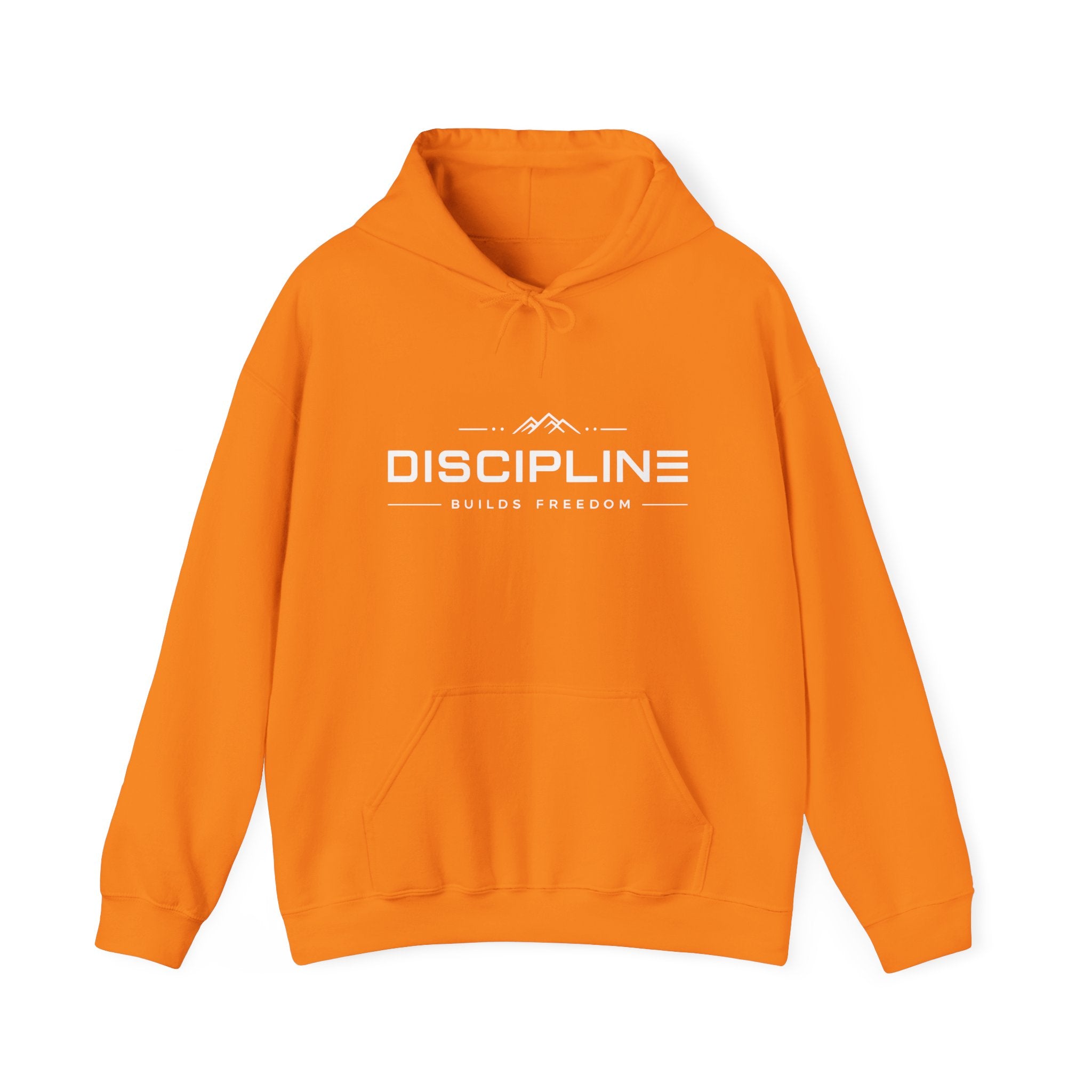 "Discipline Builds Freedom" Hoodie - Unisex Heavyweight Motivational Sweatshirt.