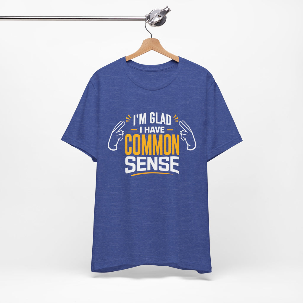 Common Sense & 100% IQ Graphic Tee.