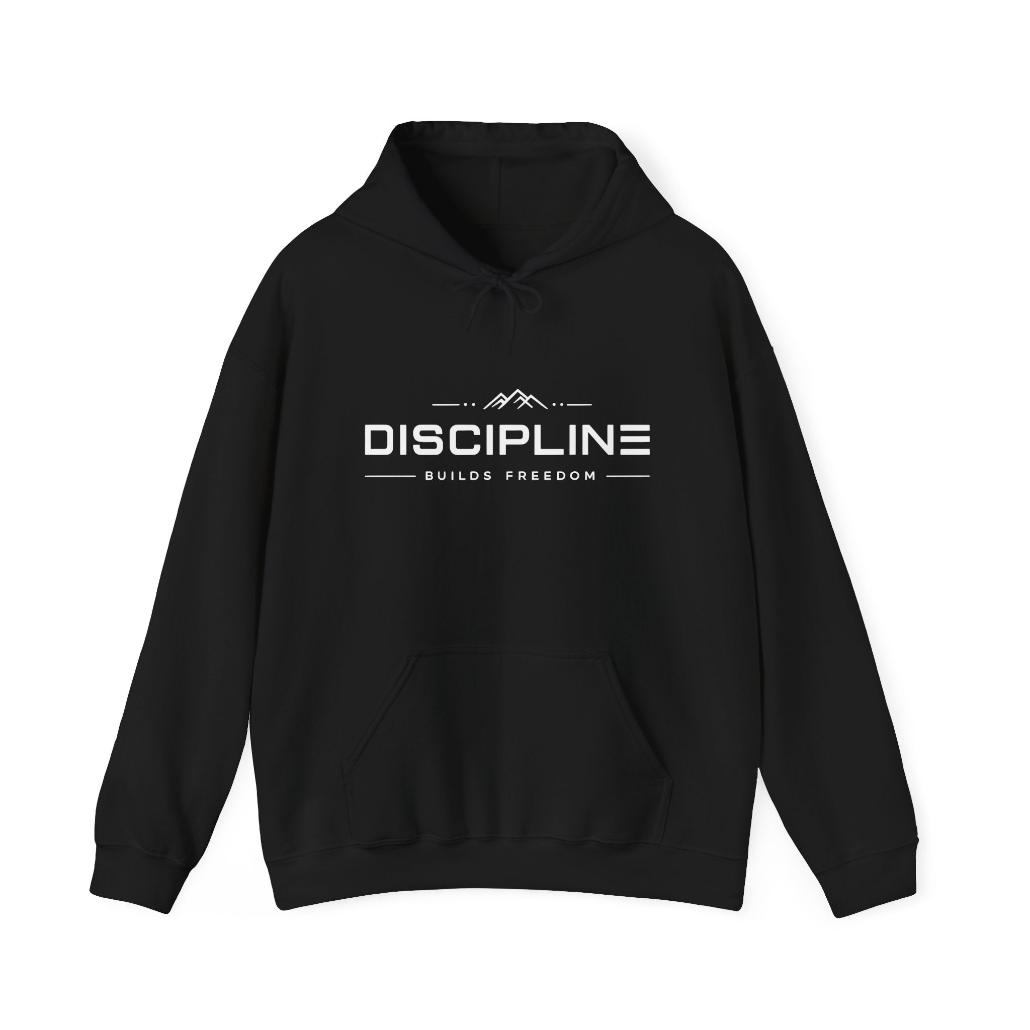 "Discipline Builds Freedom" Hoodie - Unisex Heavyweight Motivational Sweatshirt.