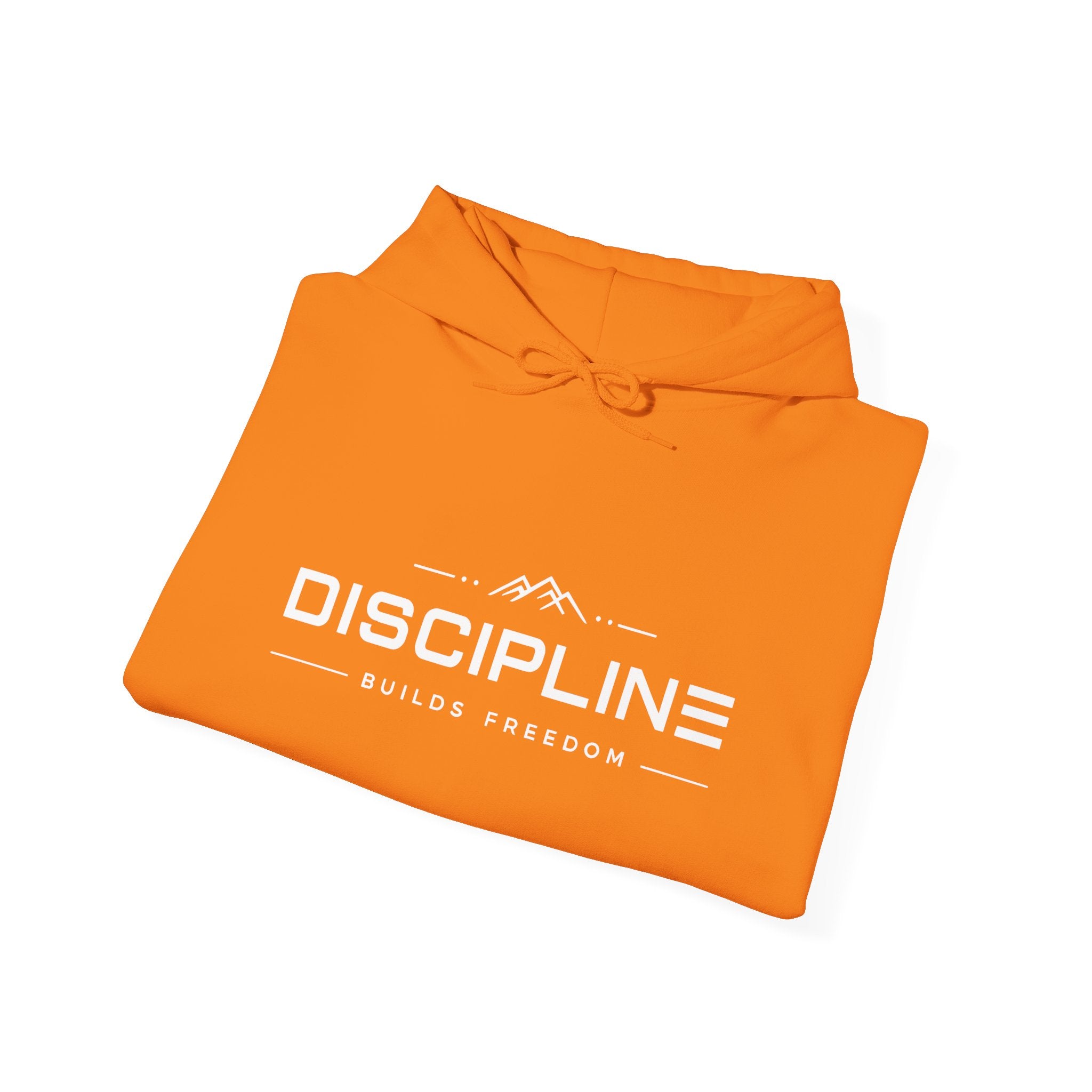 "Discipline Builds Freedom" Hoodie - Unisex Heavyweight Motivational Sweatshirt.