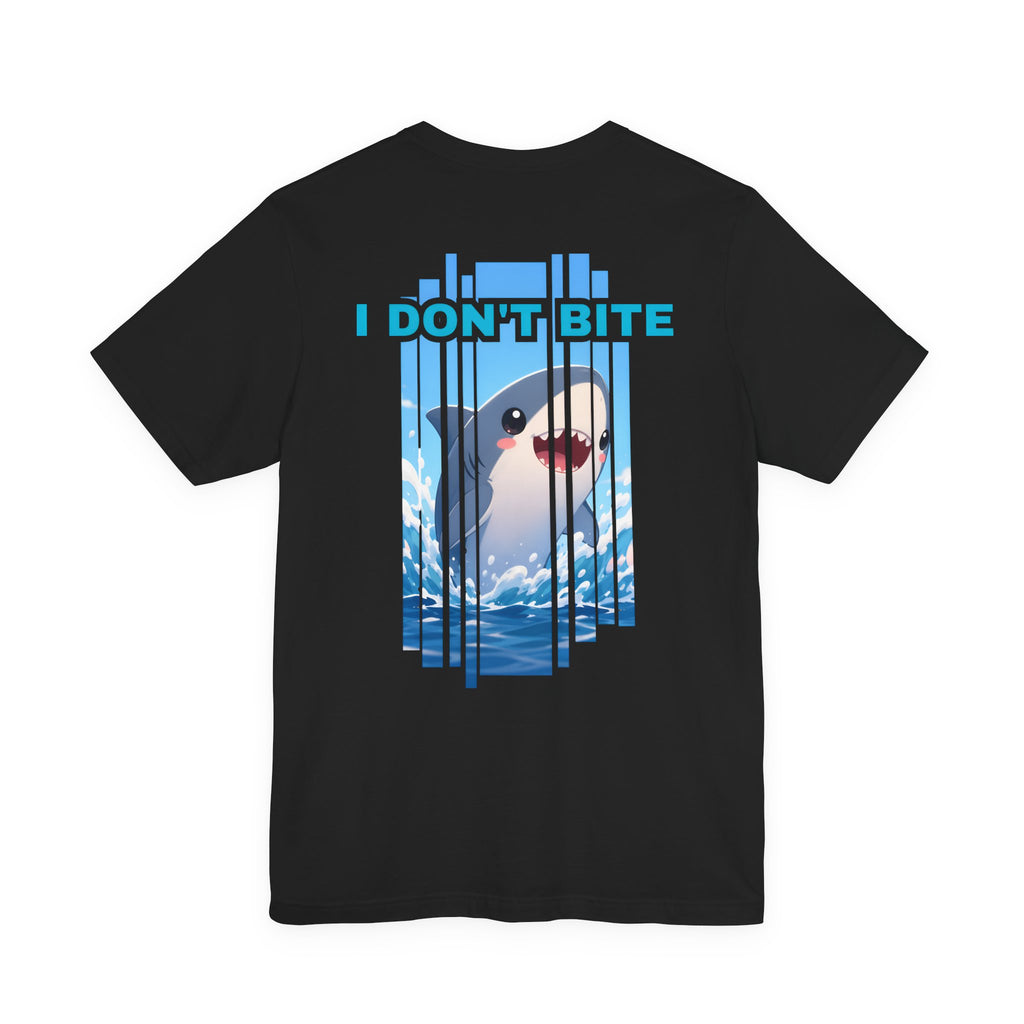 "Don't Panic" Shark Progress Bar Graphic T-Shirt.