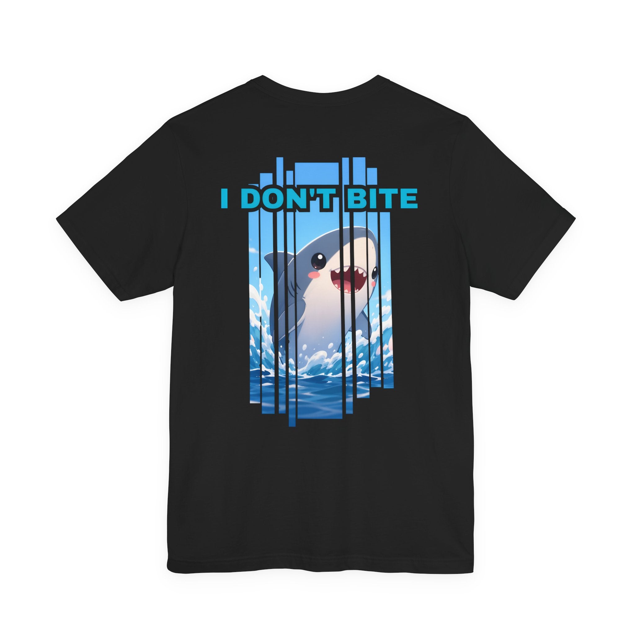 "Don't Panic" Shark Progress Bar Graphic T-Shirt.