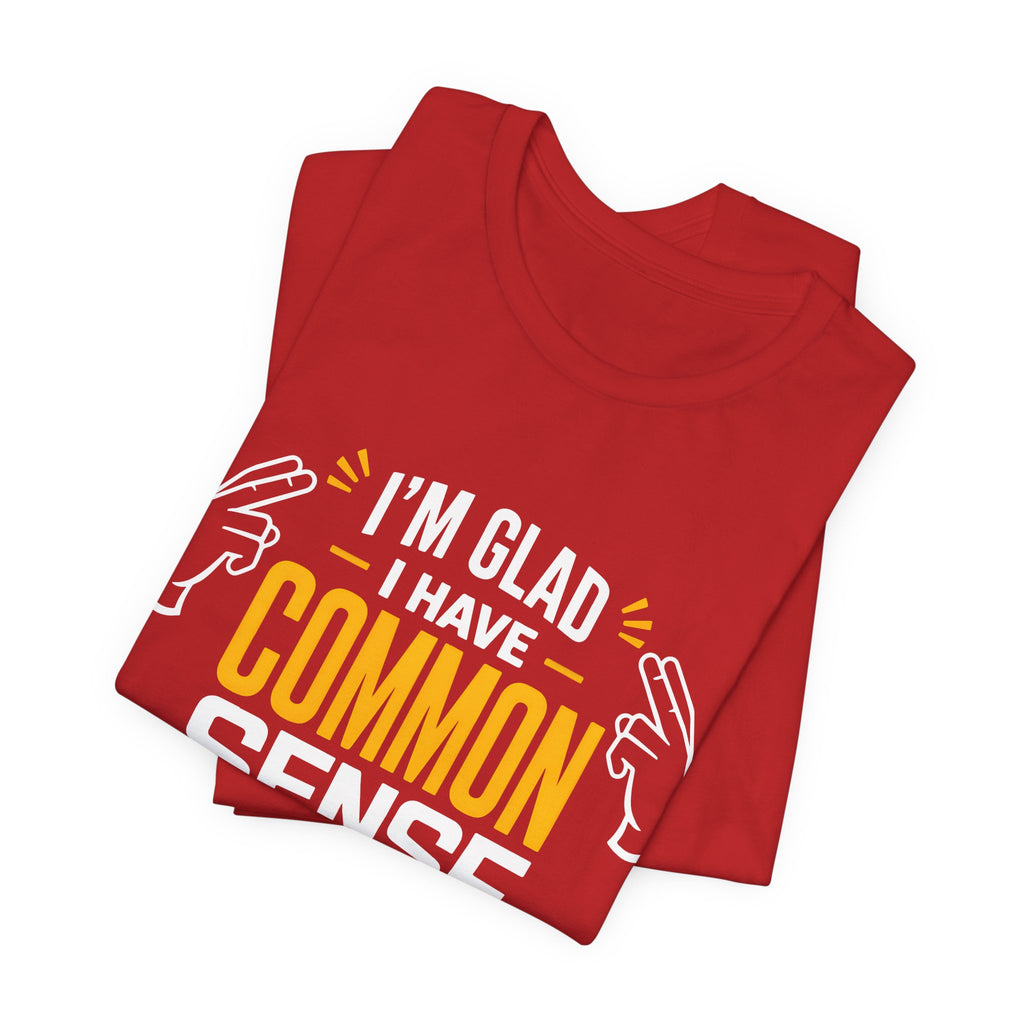 Common Sense & 100% IQ Graphic Tee.