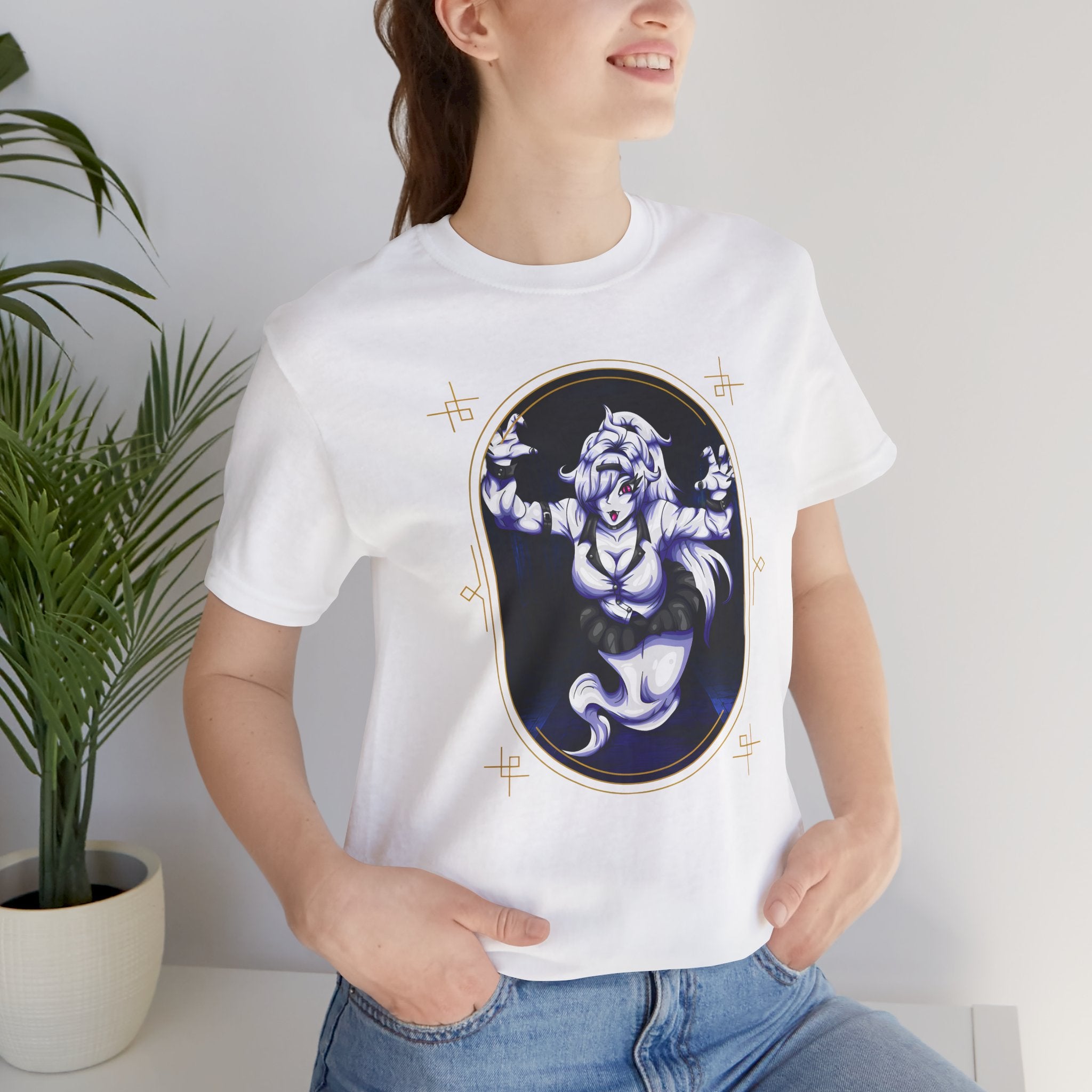 Haunted Beauty Graphic Tee - Anime Streetwear T-Shirt