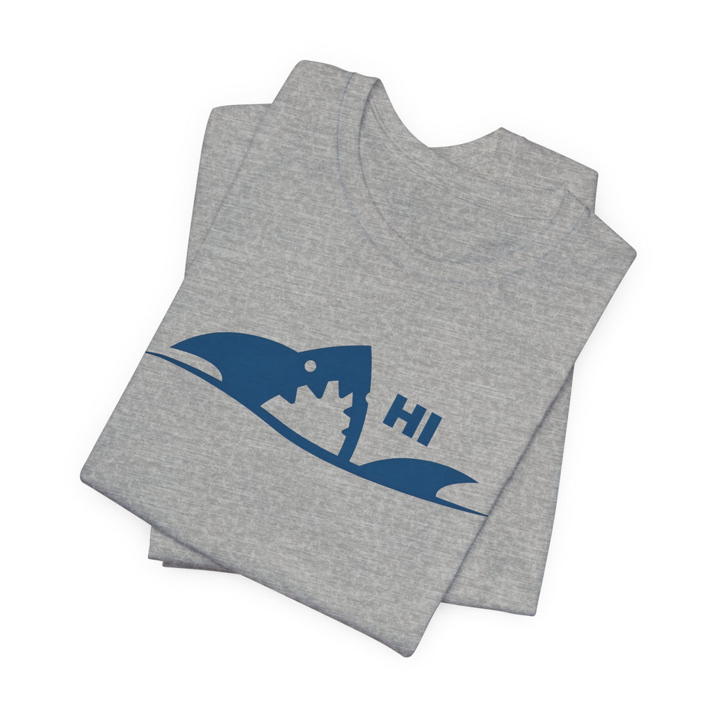 "I Don't Bite" Tribal Shark Graphic T-Shirt.