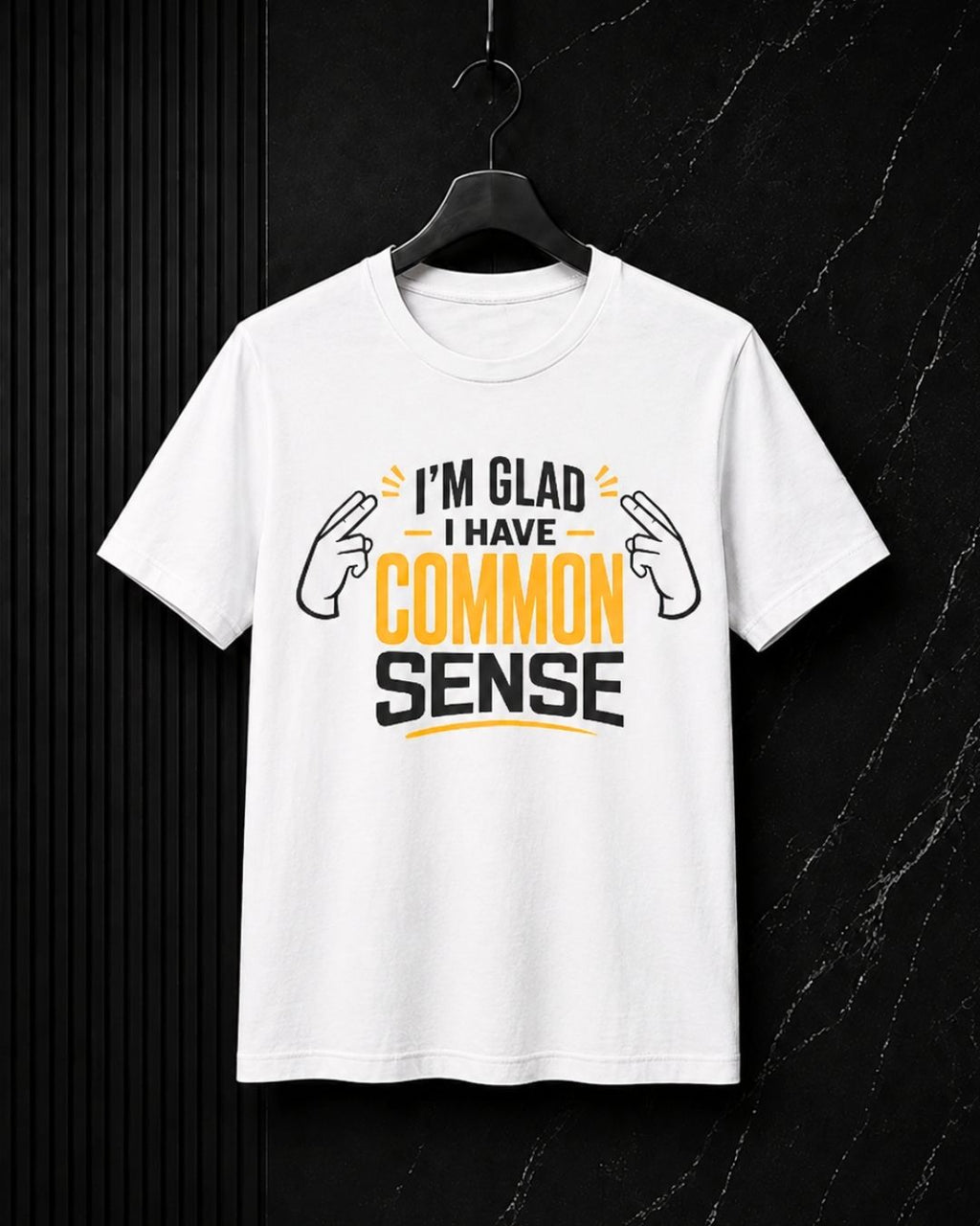 Common Sense & 100% IQ Graphic Tee.