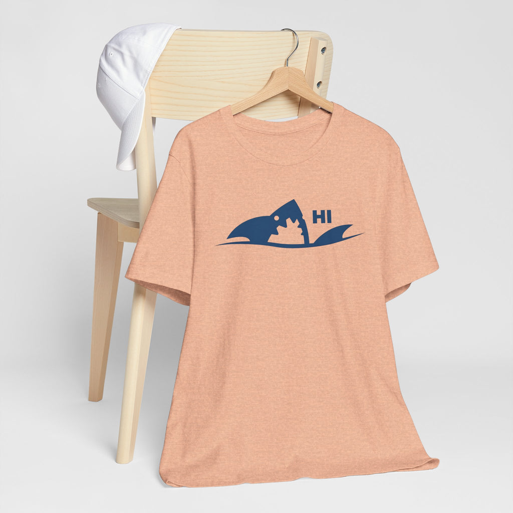 "I Don't Bite" Tribal Shark Graphic T-Shirt.