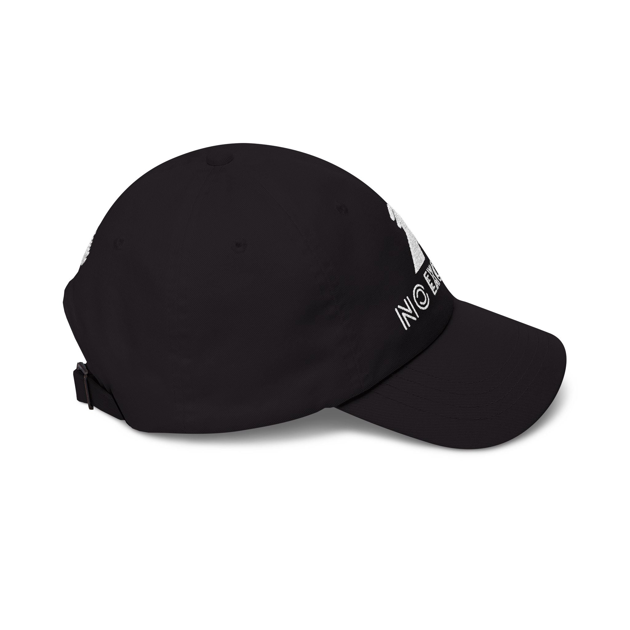 Motivational Fitness Hat with Dumbbell Graphic.