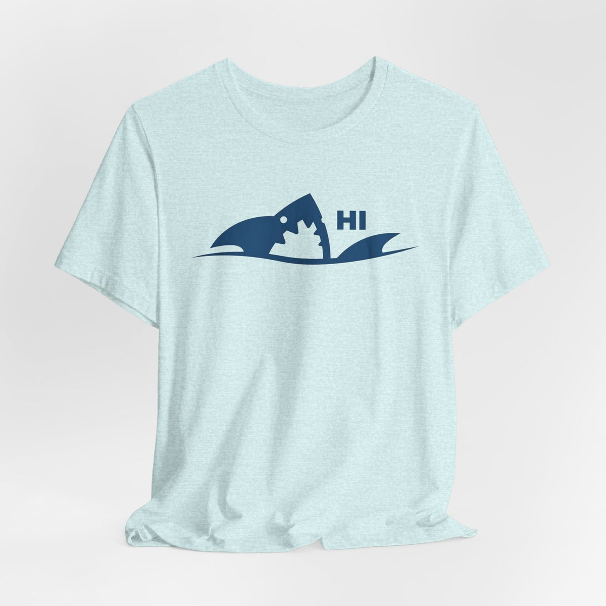 "I Don't Bite" Tribal Shark Graphic T-Shirt.