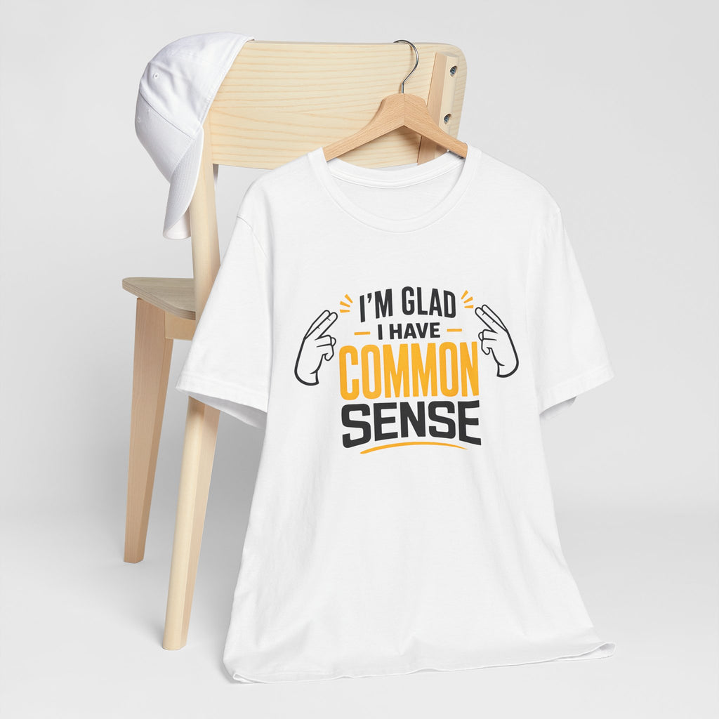 Common Sense & 100% IQ Graphic Tee.