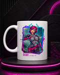 Taza de cerámica con ilustración original (325 ml, 444 ml).