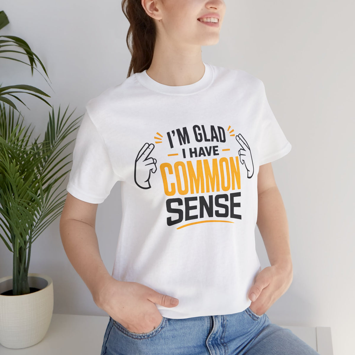 Common Sense & 100% IQ Graphic Tee.