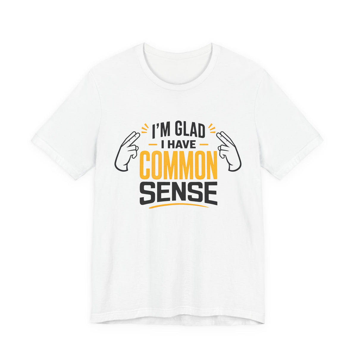Common Sense & 100% IQ Graphic Tee.