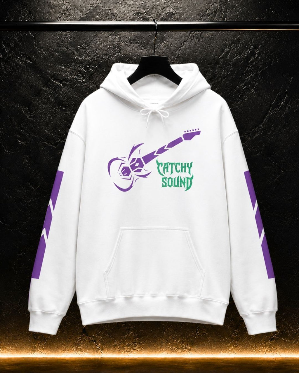 "Catchy Sound"  Electric Guitar Graphic Unisex Hoodie.