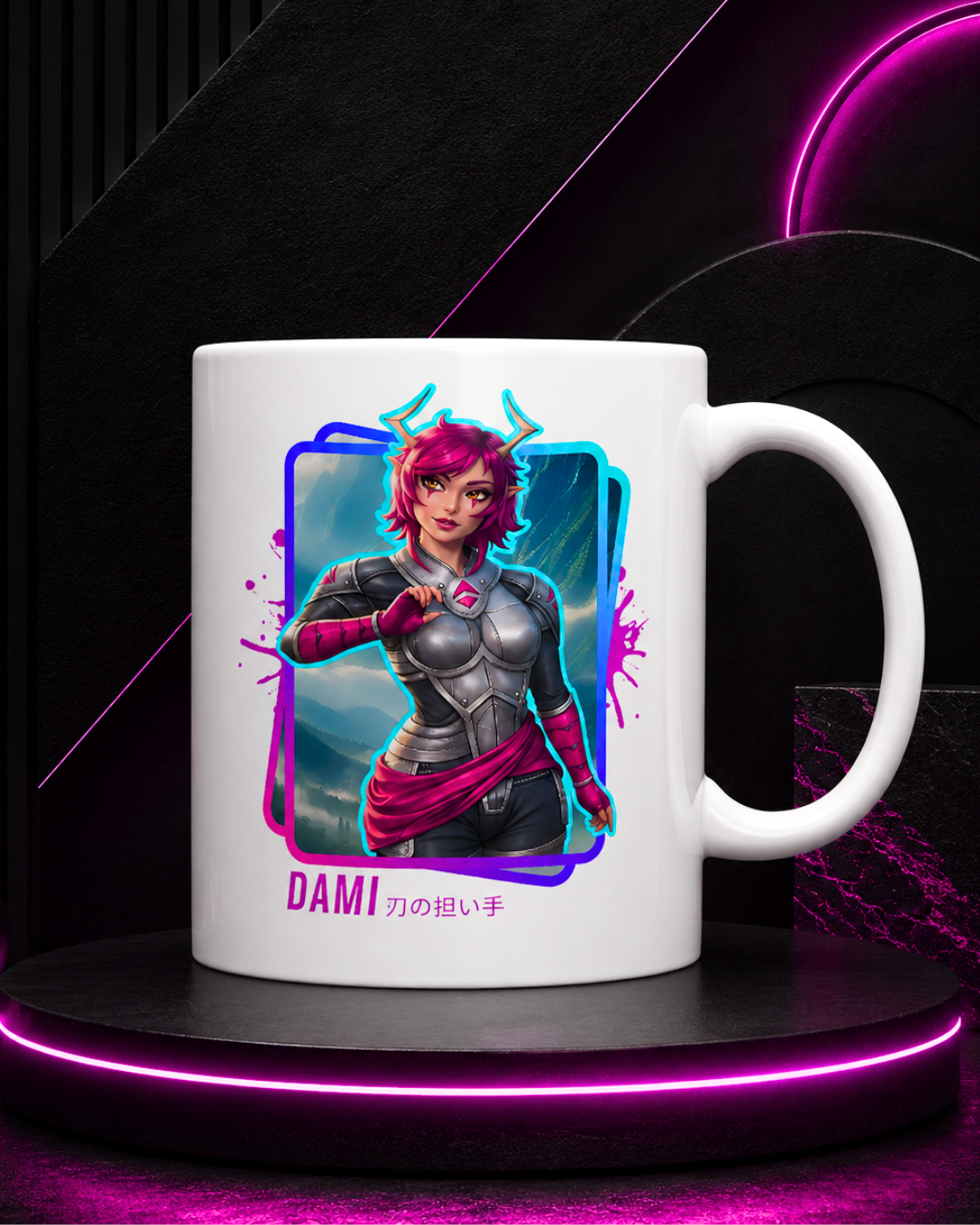 DAMI - Medieval Character Design Ceramic Mug (11oz, 15oz).