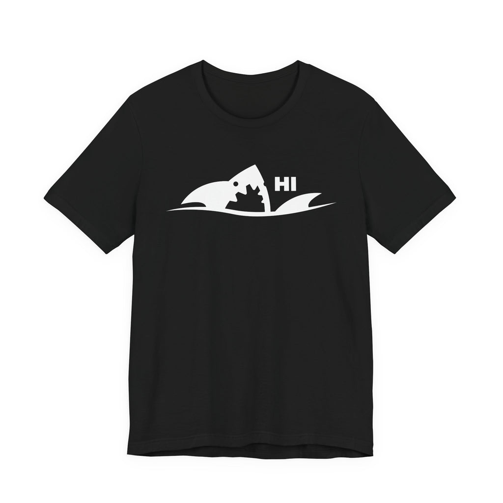 "I Don't Bite" Tribal Shark Graphic T-Shirt.