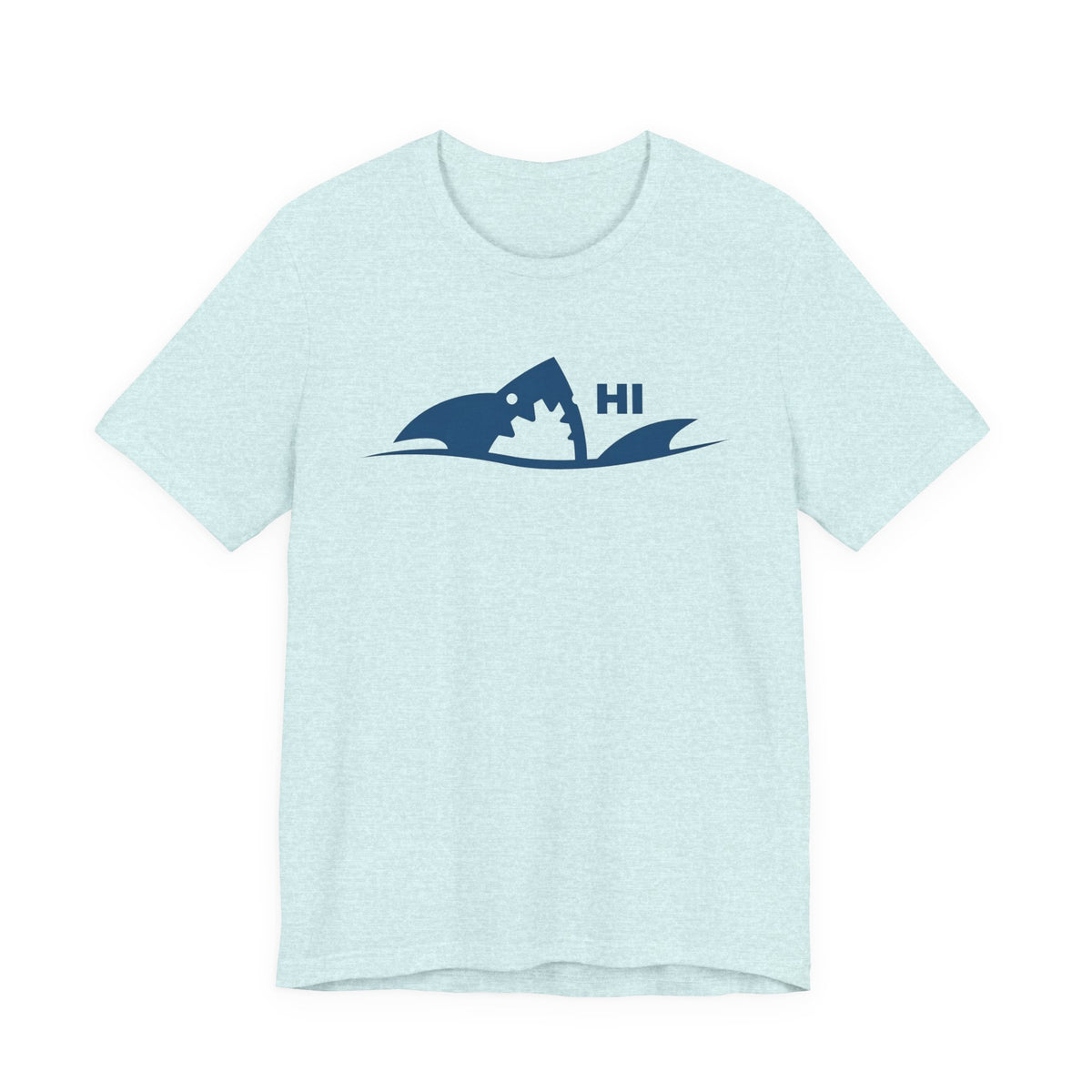 "I Don't Bite" Tribal Shark Graphic T-Shirt.