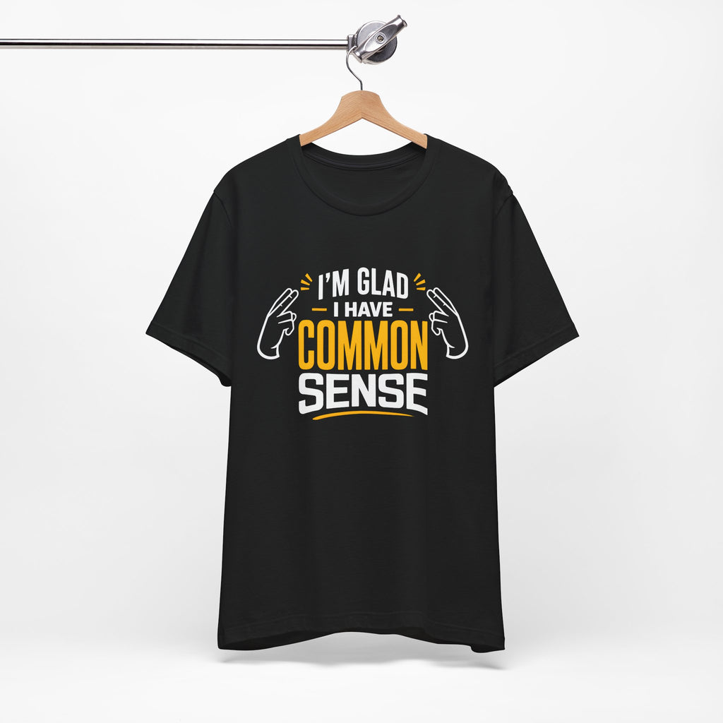 Common Sense & 100% IQ Graphic Tee.